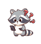 小さなアライグマの生活 (にほんご) Ver6（個別スタンプ：27）