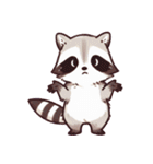 小さなアライグマの生活 (にほんご) Ver6（個別スタンプ：34）