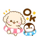 梅雨初夏♡トイプードルとぺんぺん（個別スタンプ：1）