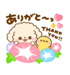 梅雨初夏♡トイプードルとぺんぺん（個別スタンプ：3）