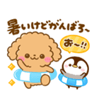 梅雨初夏♡トイプードルとぺんぺん（個別スタンプ：4）