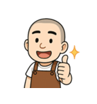 日常使いサロペット坊主（個別スタンプ：1）