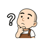 日常使いサロペット坊主（個別スタンプ：20）