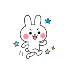 感情表現豊かな白うさぎ①（個別スタンプ：6）