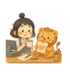 ライオンのレオの毎日（個別スタンプ：21）