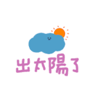 手書き文字ステッカー（天気）（個別スタンプ：11）