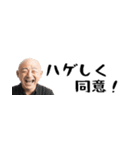 省スペースはげ。毎日使えて超便利返信！（個別スタンプ：9）