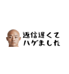 省スペースはげ。毎日使えて超便利返信！（個別スタンプ：23）