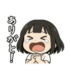 黒髪ショートの女の子（個別スタンプ：11）