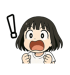 黒髪ショートの女の子（個別スタンプ：17）