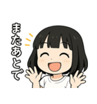 黒髪ショートの女の子（個別スタンプ：28）