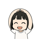 黒髪ショートの女の子（個別スタンプ：38）