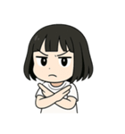 黒髪ショートの女の子（個別スタンプ：39）