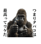 ヤニカス・タバコ好き返信ゴリラ（個別スタンプ：19）