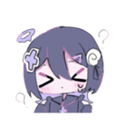 紫ちゃんの日常スタンプ（個別スタンプ：5）