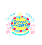 きれいなお祝いケーキ (英語)（個別スタンプ：3）
