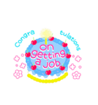 きれいなお祝いケーキ (英語)（個別スタンプ：7）