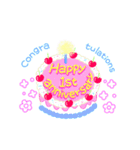 きれいなお祝いケーキ (英語)（個別スタンプ：14）