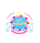 きれいなお祝いケーキ (英語)（個別スタンプ：19）