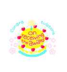きれいなお祝いケーキ (英語)（個別スタンプ：20）