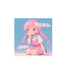 ラブリーチュ 韓国語 日本語（個別スタンプ：4）