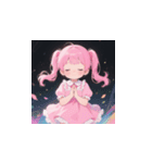 ラブリーチュ 韓国語 日本語（個別スタンプ：12）