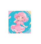 ラブリーチュ 韓国語 日本語（個別スタンプ：13）