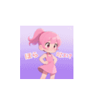 ラブリーチュ 韓国語 日本語（個別スタンプ：15）