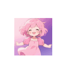 ラブリーチュ 韓国語 日本語（個別スタンプ：18）