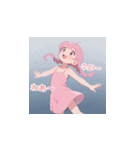 ラブリーチュ 韓国語 日本語（個別スタンプ：19）
