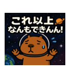 カピバラと宇宙の旅@SFW（個別スタンプ：19）