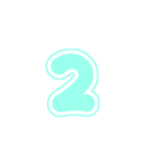3-3白枠ひらがな(Pみどり)アレンジ用平仮名（個別スタンプ：15）