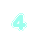 3-3白枠ひらがな(Pみどり)アレンジ用平仮名（個別スタンプ：17）