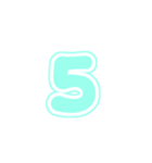 3-3白枠ひらがな(Pみどり)アレンジ用平仮名（個別スタンプ：18）