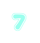 3-3白枠ひらがな(Pみどり)アレンジ用平仮名（個別スタンプ：20）