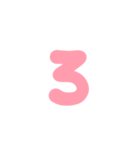 3-3ひらがな(P赤色)アレンジ用パステル（個別スタンプ：16）