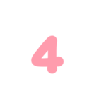 3-3ひらがな(P赤色)アレンジ用パステル（個別スタンプ：17）