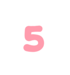 3-3ひらがな(P赤色)アレンジ用パステル（個別スタンプ：18）