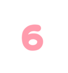 3-3ひらがな(P赤色)アレンジ用パステル（個別スタンプ：19）