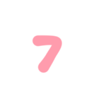3-3ひらがな(P赤色)アレンジ用パステル（個別スタンプ：20）
