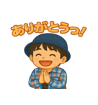 笑顔が素敵なキズナ君スタンプ（個別スタンプ：3）