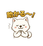 もふもふ 感情豊かな白い北海道犬 気持篇（個別スタンプ：10）