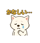 もふもふ 感情豊かな白い北海道犬 気持篇（個別スタンプ：16）