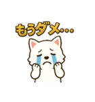 もふもふ 感情豊かな白い北海道犬 気持篇（個別スタンプ：17）