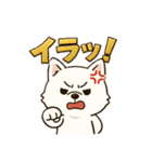 もふもふ 感情豊かな白い北海道犬 気持篇（個別スタンプ：23）