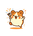 かわいいはむちゃんスタンプ（個別スタンプ：16）