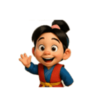 桃太郎①（個別スタンプ：1）