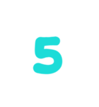 3-3ひらがなP緑色アレンジ用平仮名パステル（個別スタンプ：18）