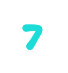 3-3ひらがなP緑色アレンジ用平仮名パステル（個別スタンプ：20）
