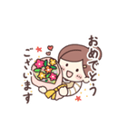 動く！かわいい主婦のよく使う敬語（個別スタンプ：22）
